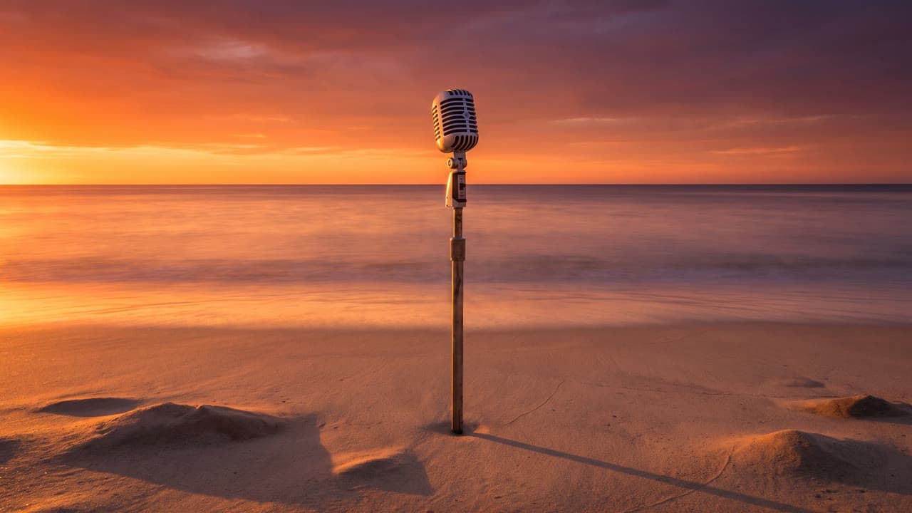 Orange Sunset Beach Duo